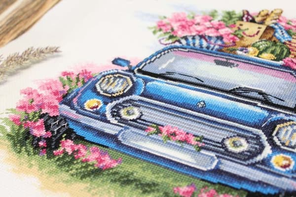 Broderikit MP Studia "Udendørsrekreation" 26x26cm