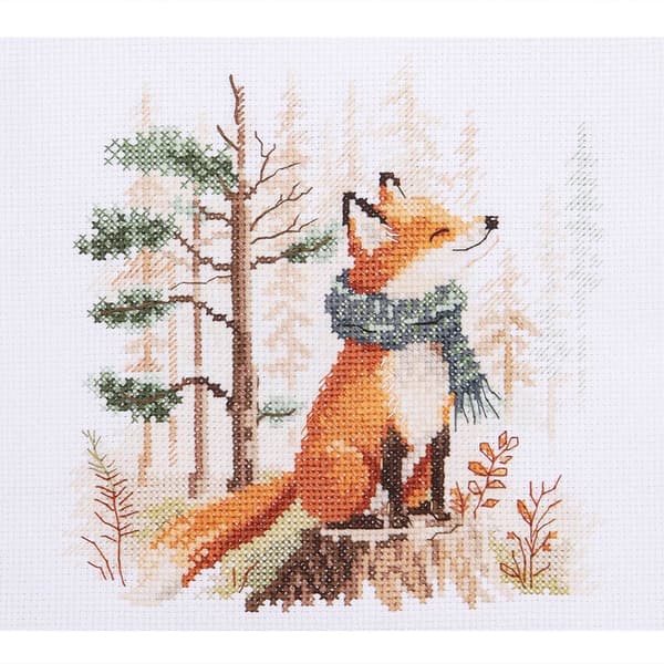 Broderikit Alisa "Skovhistorier. Uglen" 16x16cm