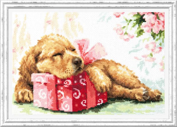Broderisett Magic Needle "Vokter din gave" 26x18 cm