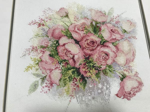 Broderikit Riolis "Akvarelroser" 30x30 cm