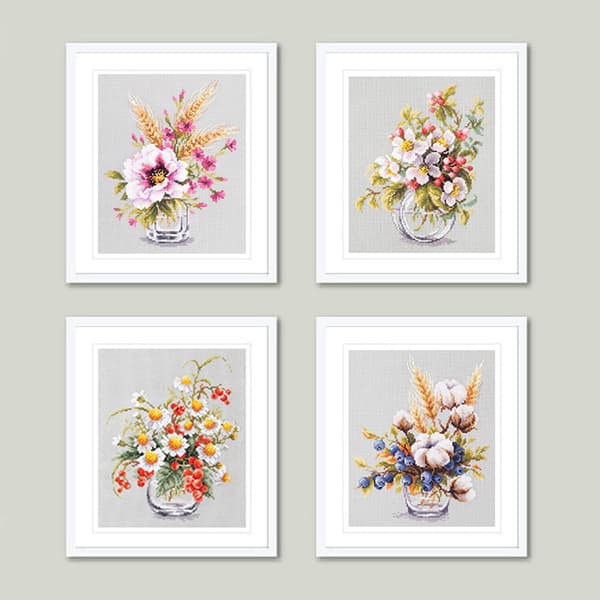 Broderisett Magic Needle "Blomstrende epletre" 18x23 cm