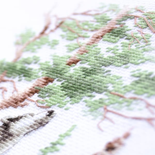 Broderikit Magic Needle "Sommerskovs­and" 17x27 cm