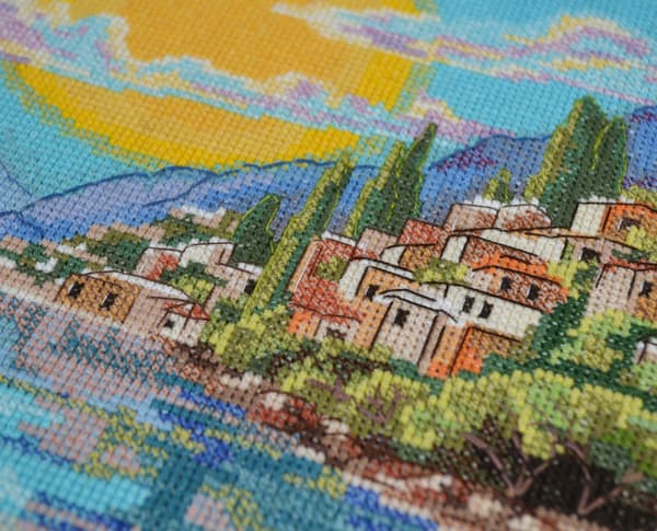 Broderikit Abris Art "Den sicilianske sol" 25x30 cm
