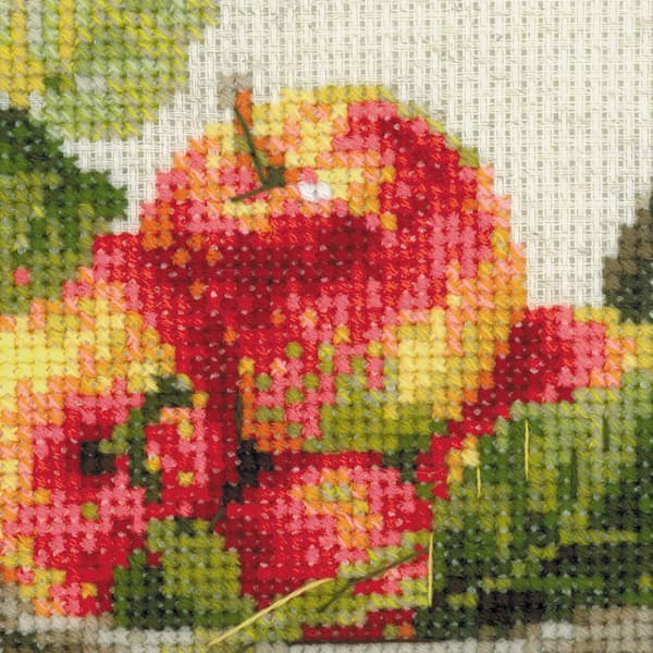 Broderisett Riolis "Modne epler" 30x30 cm