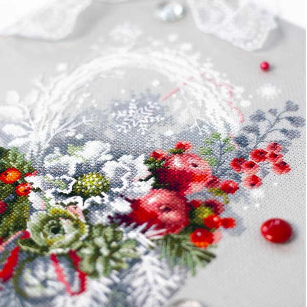 Broderisett Magic Needle "Vinterkapris" 19x28 cm
