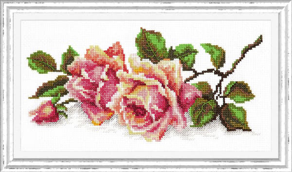 Broderikit Magic Needle "Roseduft" 25x12 cm