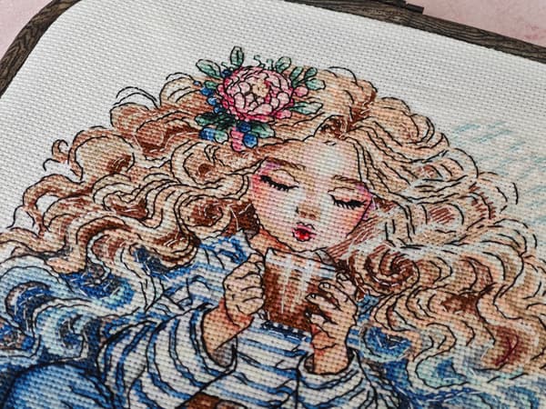 Broderikit AVA "Eftermiddagens läckerheter" 18.57x19.05 cm