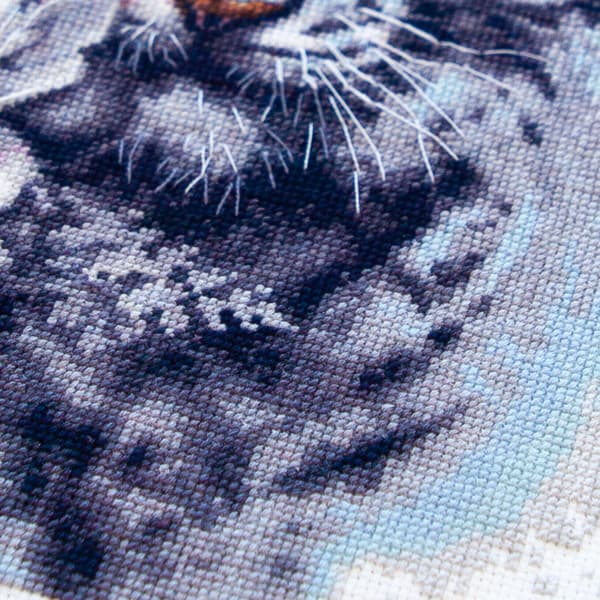 Broderikit Magic Needle "Den hvide tiger" 24x26 cm