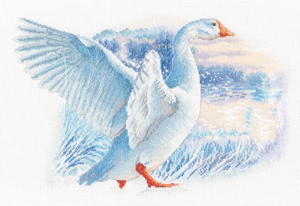 Broderikit RTO "Snögås" 37x24