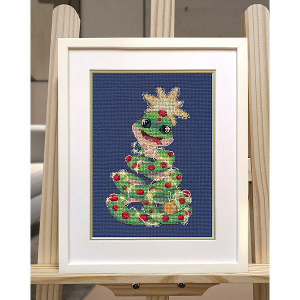 Broderikit Oven "Orm" 10x16 cm