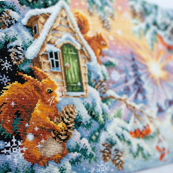 Broderikit Magic Needle "Vintermorgon" 40x30 cm