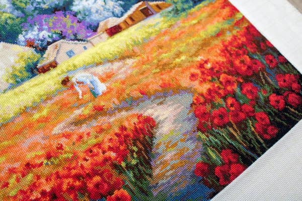 Broderikit Luca-S B607 - "Inte glömd" 45x34 cm