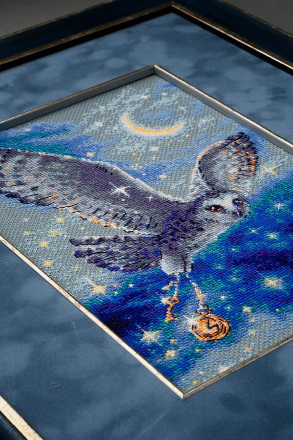 Broderisett Riolis "Magisk ugle" 21x30 cm