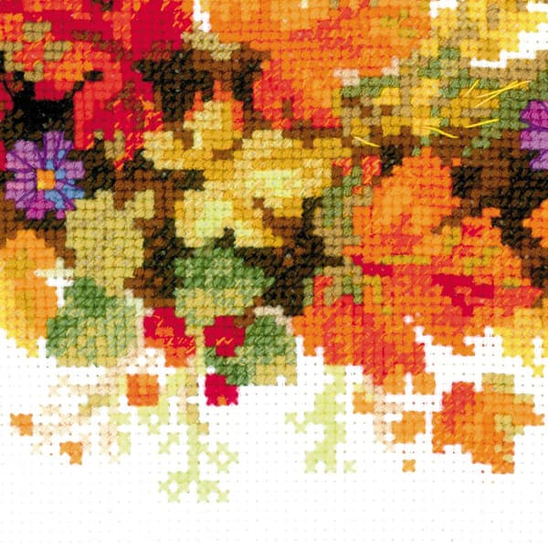 Broderikit Riolis "Krans med hvede" 30x30 cm