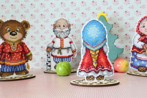 Broderikit Plastik Canvas MP Studia "Barnebarn" 7x11 cm