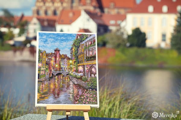 Broderikit Merejka K-158 - "Floden" 30x40 cm