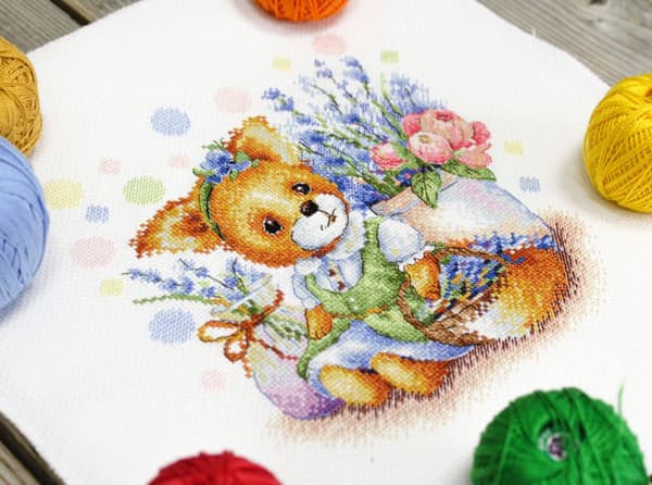 Broderisett MP Studia "Lavendeldrømmer" 18x19 cm