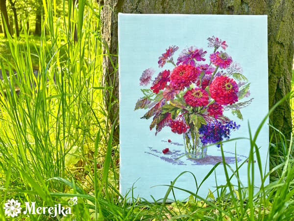 Broderikit Merejka K-221 - "Septemberfarve" 29x26.5 cm