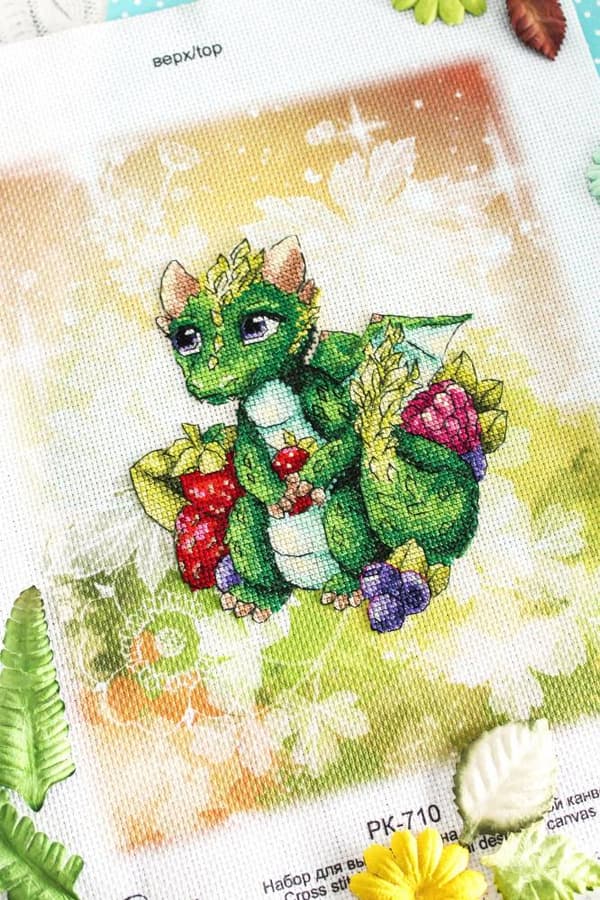 Broderikit MP Studia "Drage" 12x13 cm