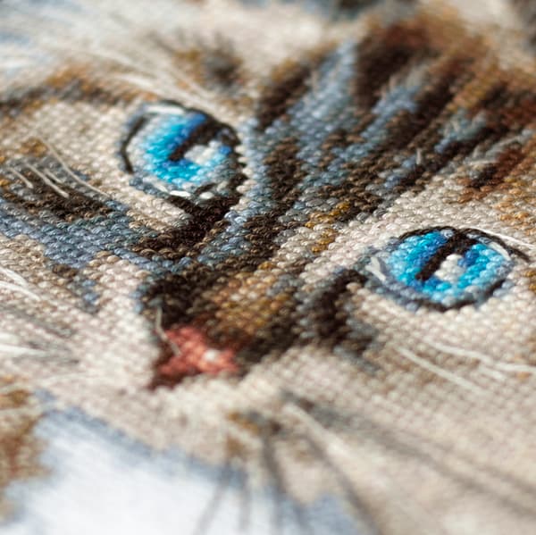 Broderikit Magic Needle "Luddig lycka" 28x18 cm