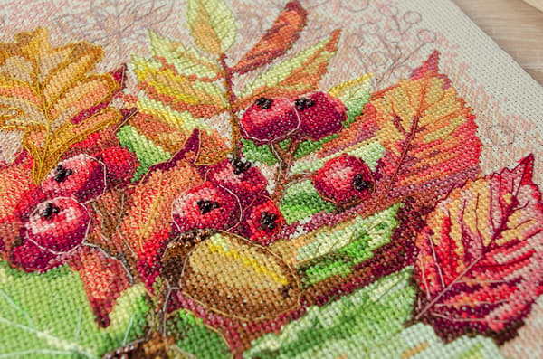 Broderikit Abris Art "Efterårsstund" 31x32.5cm