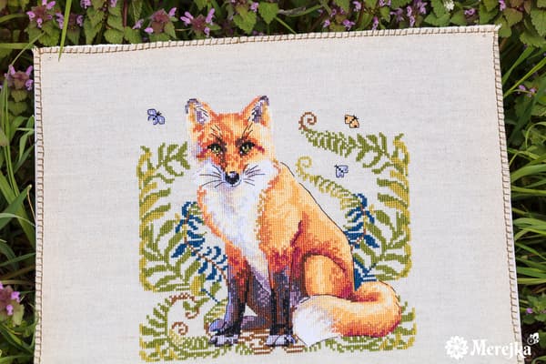 Broderisett Merejka K-144B - "Reven" 20x20 cm
