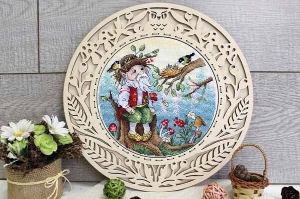 Broderikit MP Studia "Skov ejer" 20x20 cm