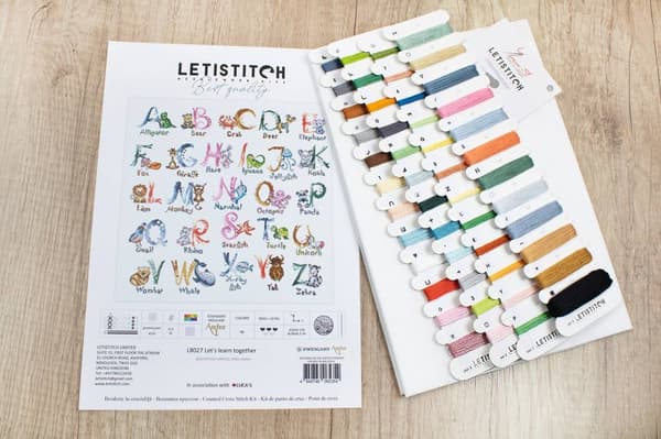 Broderikit LetiStitch L8027 - "Lær sammen" 43x41 cm