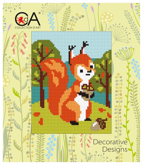Kanavatyö Collection D`Art "Orava" 14x18 cm
