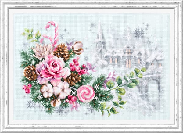 Broderikit Magic Needle "Julstämning" 32x22 cm