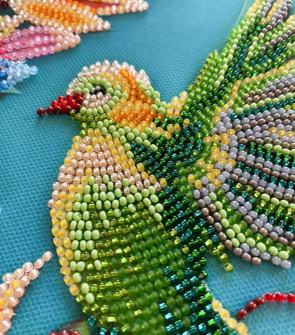 Perlebroderi Abris Art "Forårsbrus" 24x30 cm