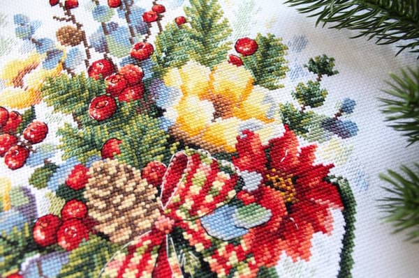 Broderisett MP Studia "Utsøkt bukett" 21x27 cm