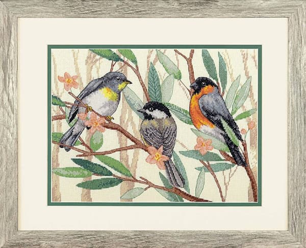 Broderikit Dimensions "Trädtoppare" 30.4x22.8 cm