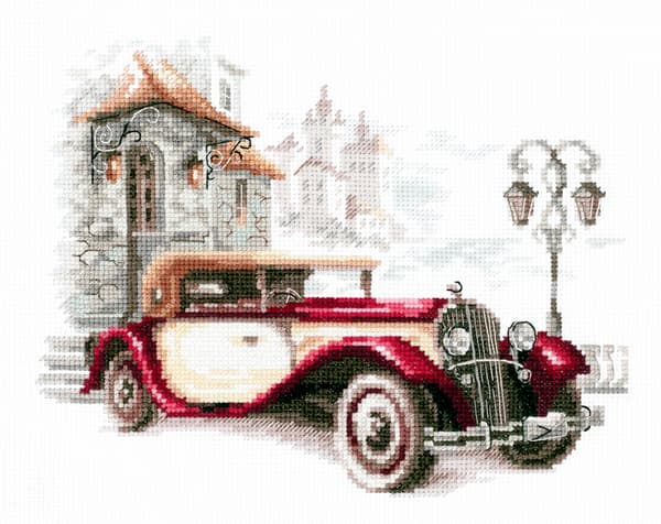Broderikit Magic Needle "Retro Cadillac" 20x16 cm