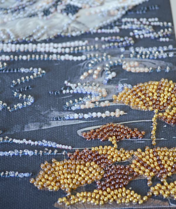 Perlebroderi Abris Art "Når sjælen blomstrer" 20x40cm