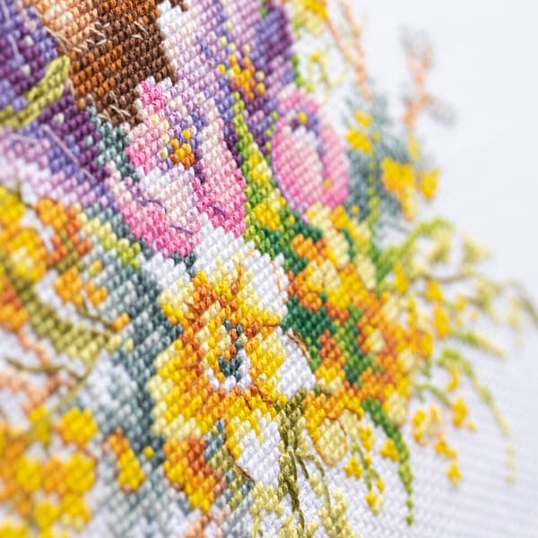 Broderisett Magic Needle "Vårskogand" 17x27 cm