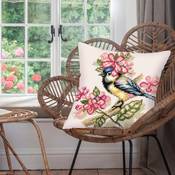 Broderisett Pute Collection D`Art 5456 - "Talgoxe" 40x40 cm