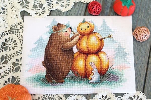 Broderikit MP Studia "Pumpavakt" 25x18 cm