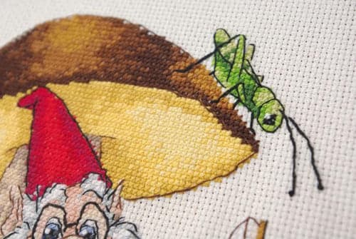 Broderisett Merejka K-62 - "Under soppen" 15x15 cm