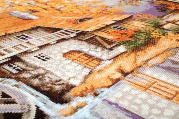 Broderikit Luca-S B481 - "Efterårslandskab" 52x37 cm