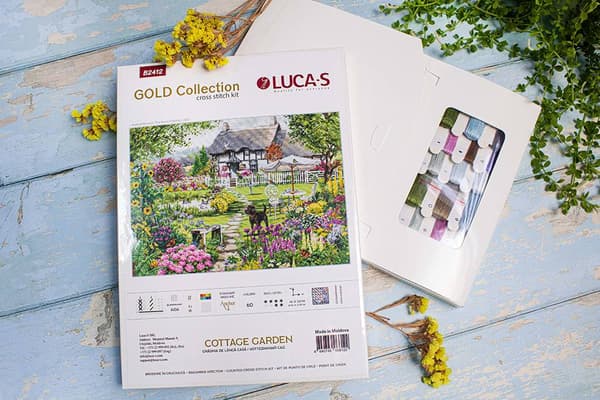 Broderikit Luca-S B2412 - "Stuehave" 46x32 cm