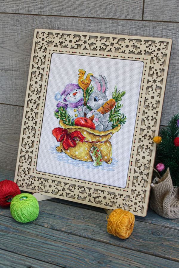 Broderikit MP Studia "Taske med gaver" 15x18 cm
