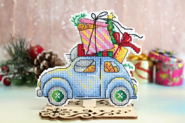Broderikit plastic canvas MP Studia "Julresa" 12x10 cm