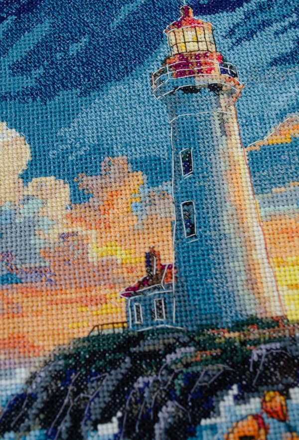 Broderikit Abris Art "Stilheden har farve" 23x26cm