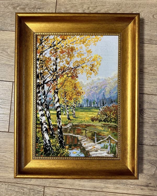 Broderikit Riolis "Bjørkene" 26x38 cm