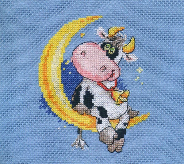 Broderikit Alisa "Sov sött!" 10x13 cm