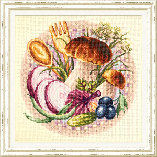 Broderikit Magic Needle "Favoritsnacks" 27x27 cm