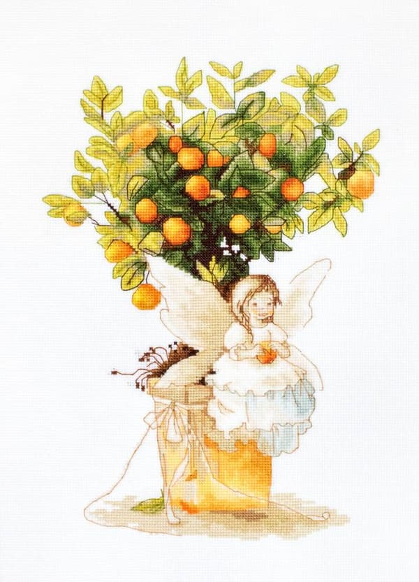Broderikit Luca-S B1112 - "Mandarin" 19.5x28 cm