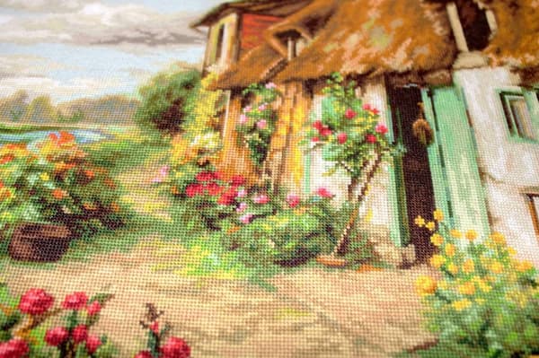 Broderikit Petit point Luca-S "Landskab" 30x24 cm