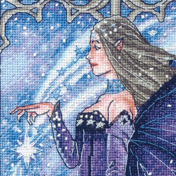 Broderisett Dimensions "Gullkolleksjon Vinteralv" 25x43 cm